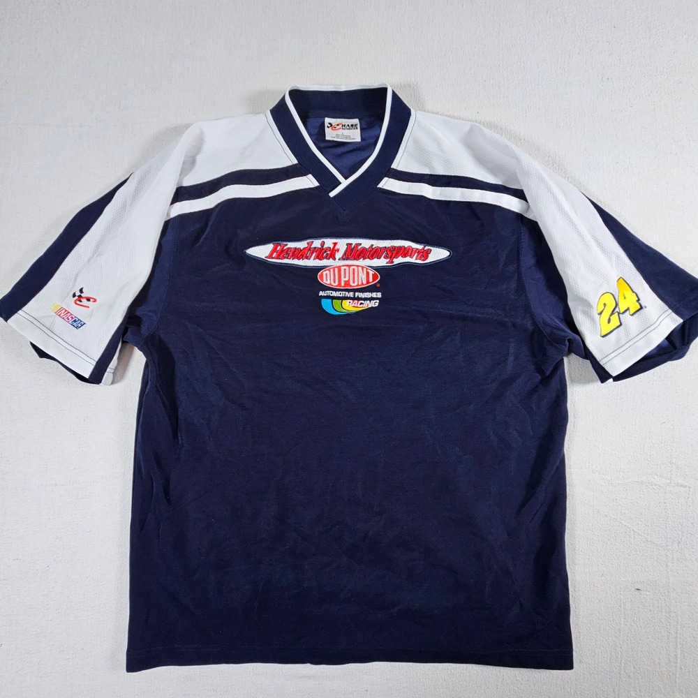 Chase Authentics Racing Jersey Mens Large Navy Blue Hendrick Motorsports DuPont